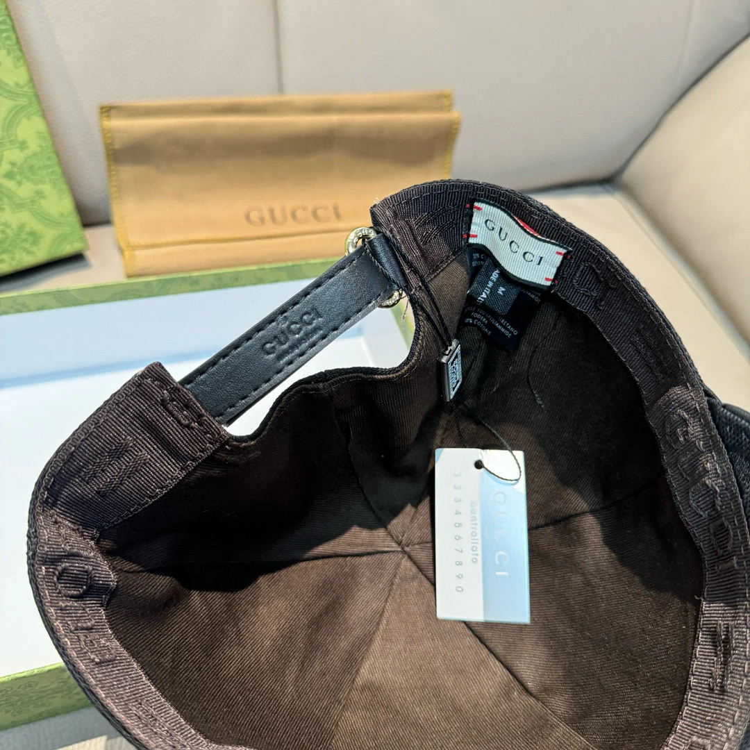 Регулируемая бейсболка Gucci - Черная - 1