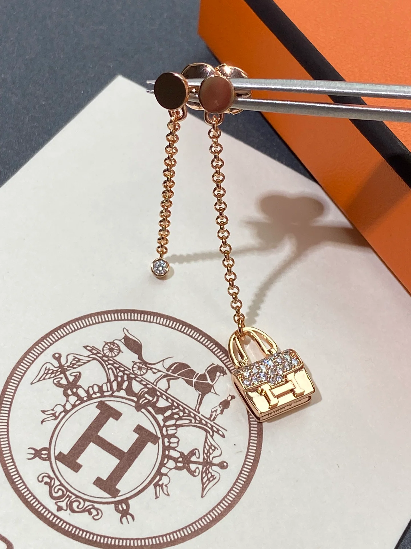 Серьги Hermes 018