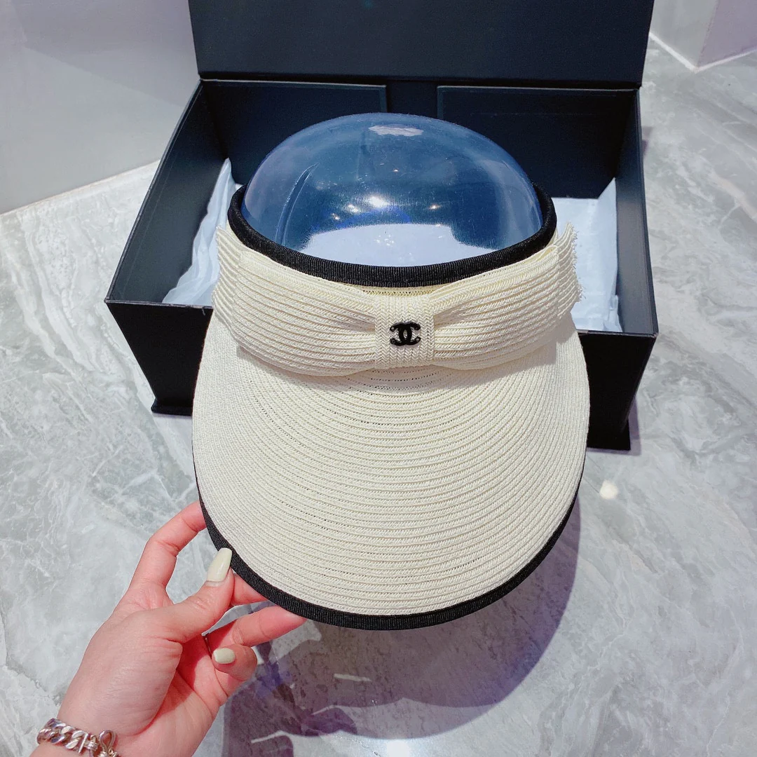 Солнцезащитная шляпа Chanel - Парик с открытым верхом - 2