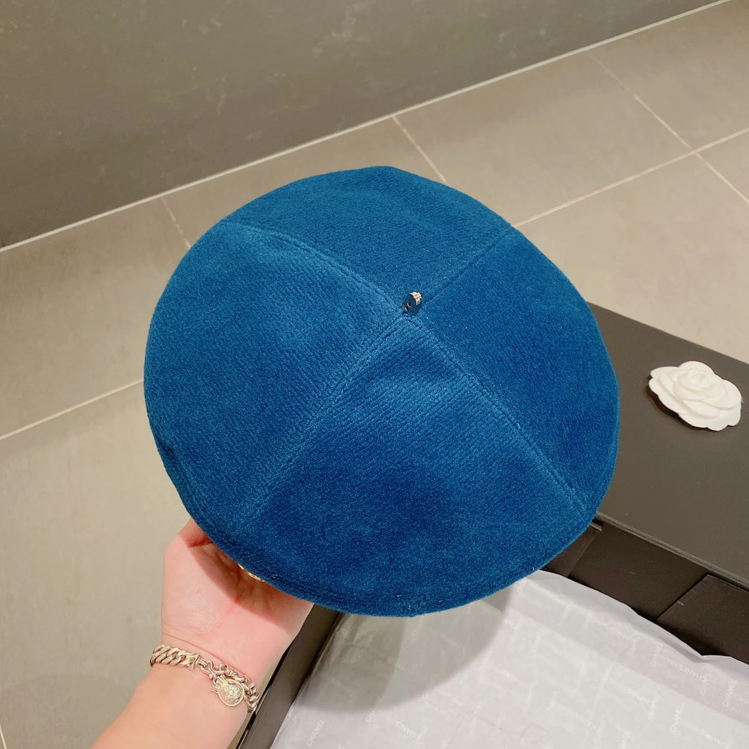 Шерстяной берет Prada - синий