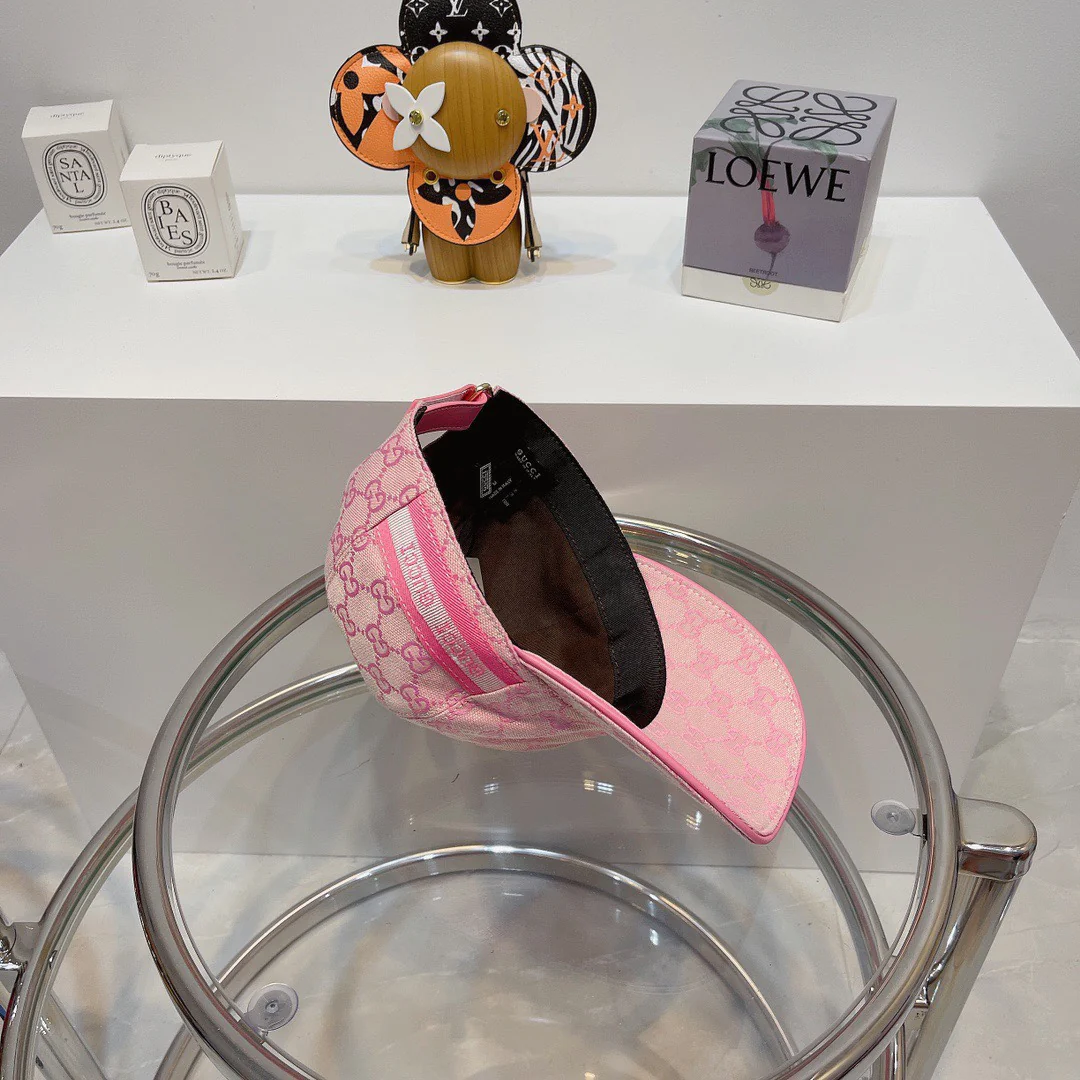 Gucci - Новая бейсболка с вышитой двойной буквой G - Розовая