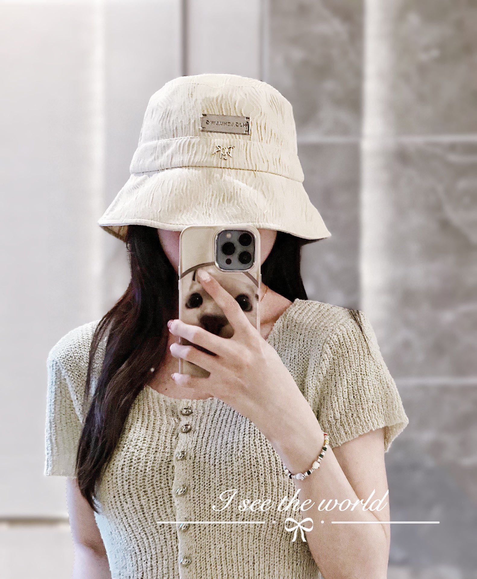 Новая простая рыбацкая шляпа с металлическим логотипом Dior, коллекция начало осени 2023 года, бежевый цвет.