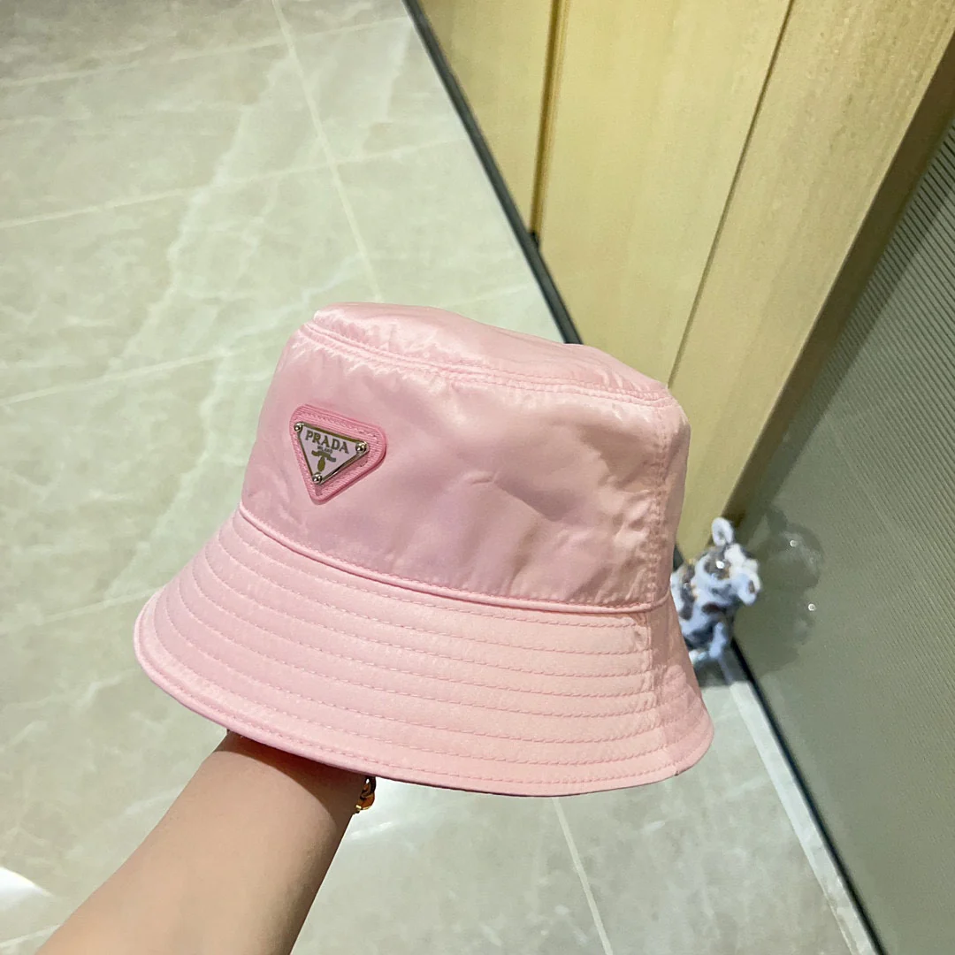Новинка сезона весна/лето 2023 от Prada - Водонепроницаемая панама - Розовая