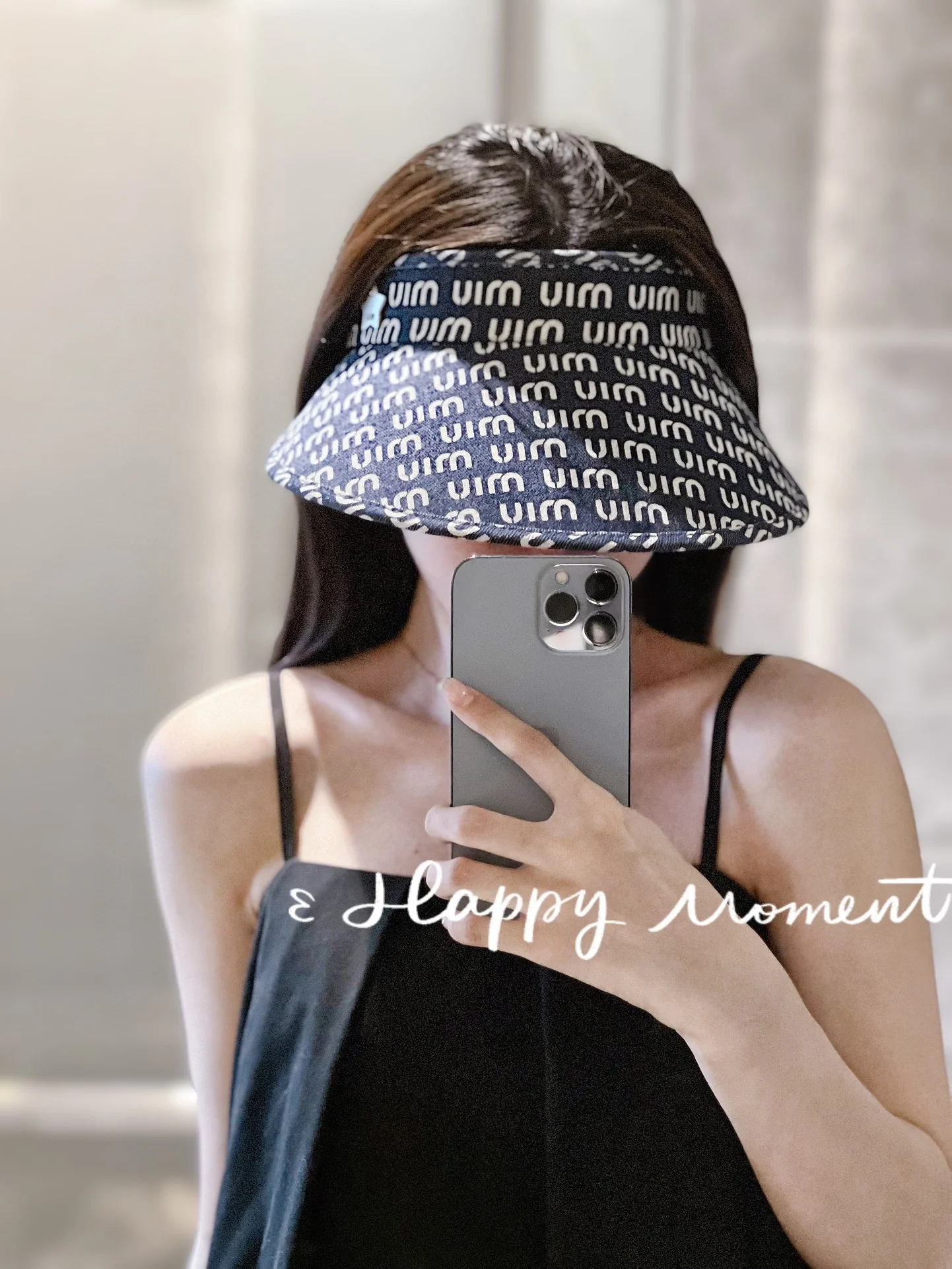 Новинка лета 2023 от Miu Miu - Козырек - Солнцезащитная шляпа - Темно-синий