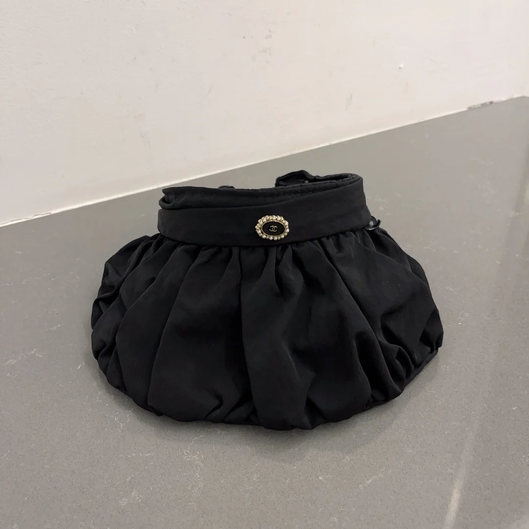 Chanel - Открытый жилет - Солнцезащитная шляпа - Черный