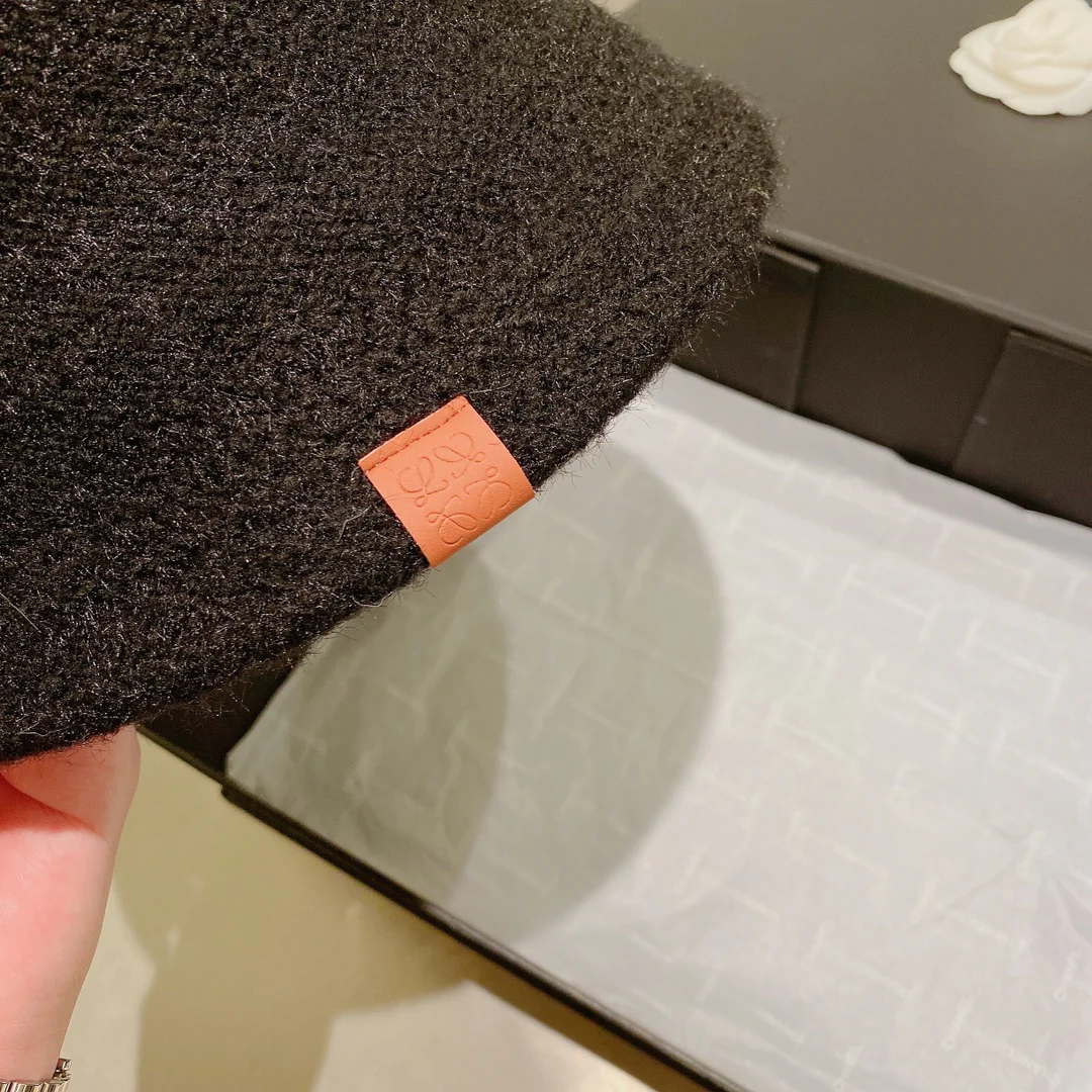 Lolway - Вязаная рыбацкая шапка - Черная