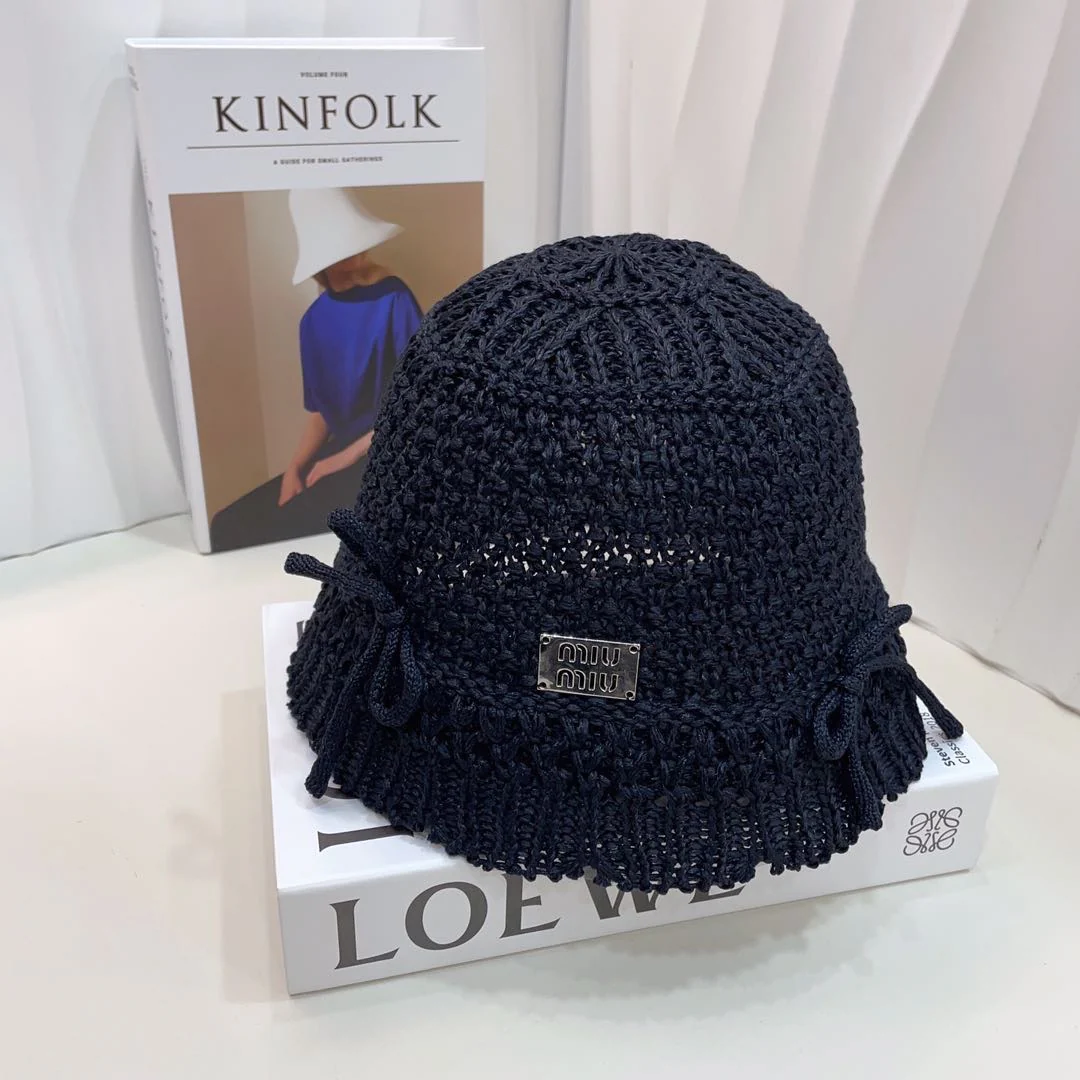 Miu Miu - Новая вязаная ажурная рыбацкая шапка