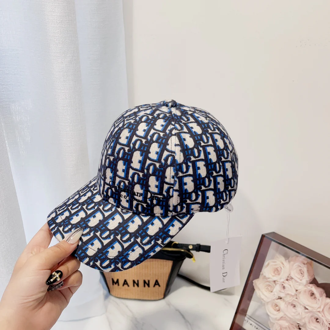 Dior - Новая классическая бейсболка с монограммой - синяя