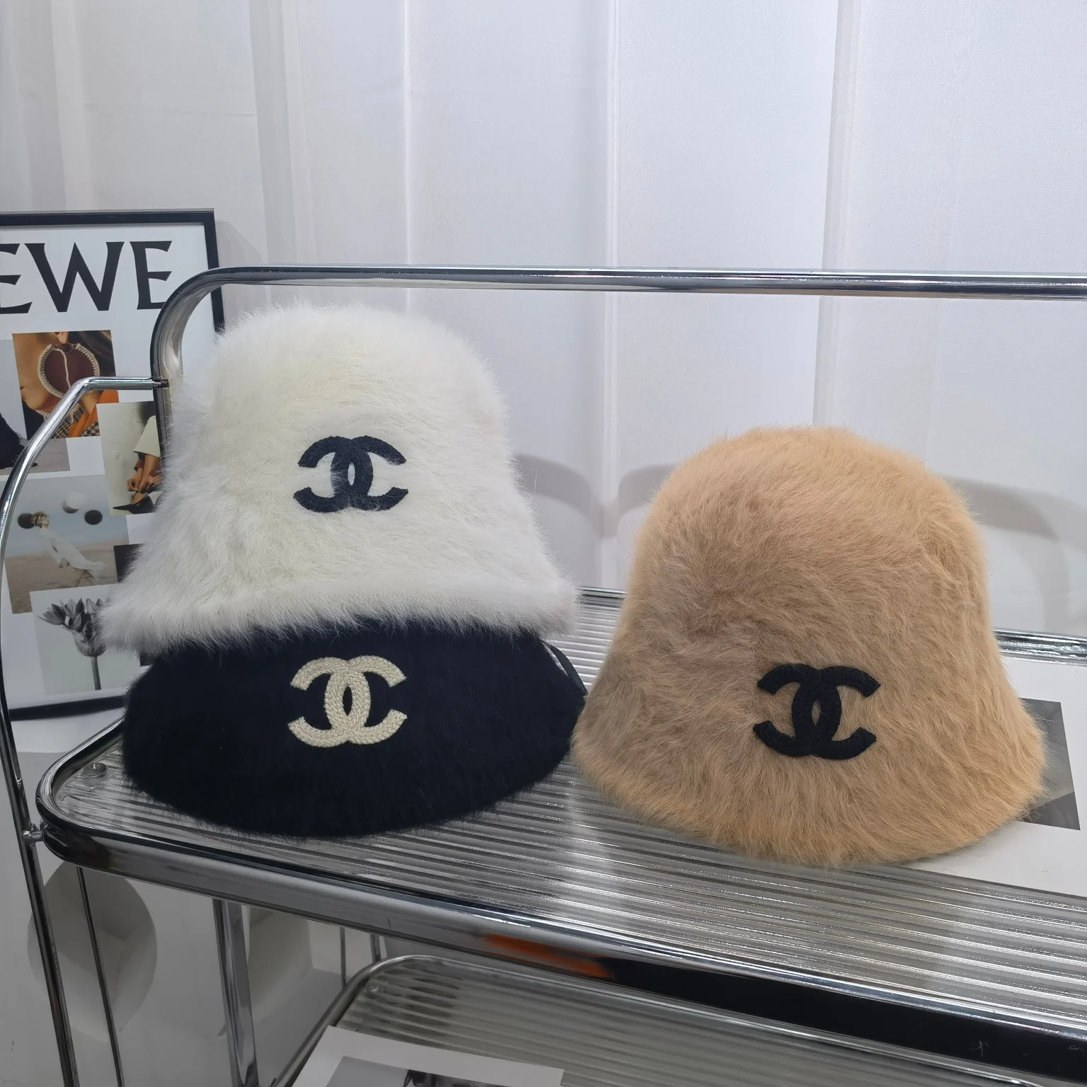 Chanel - Флисовая рыбацкая шляпа