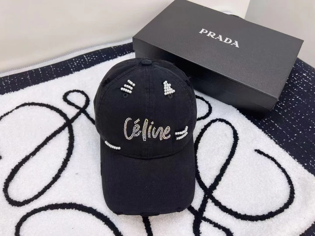 Celine - Новая прочная бейсболка с перламутровым принтом