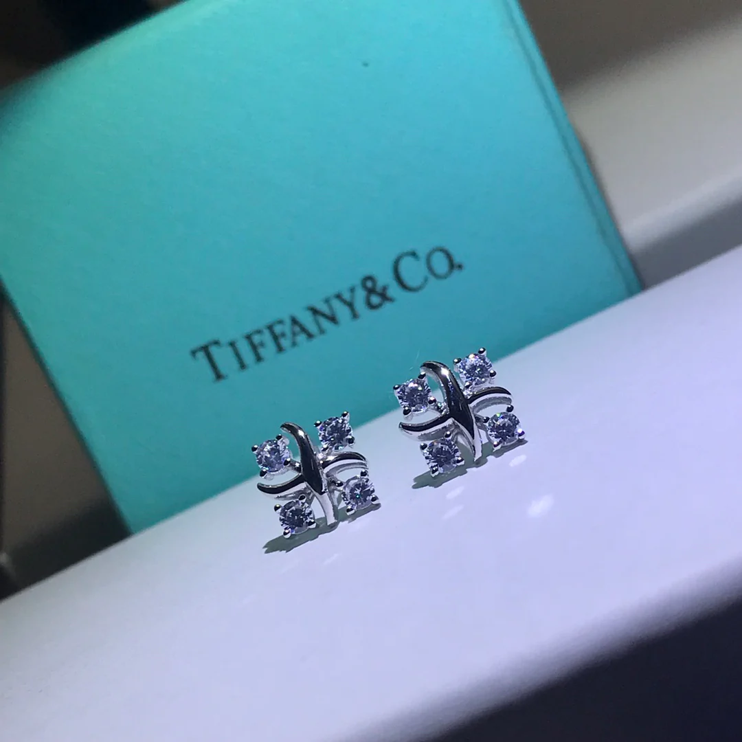 Серьги Tiffany - Пуговица - 6 шт.