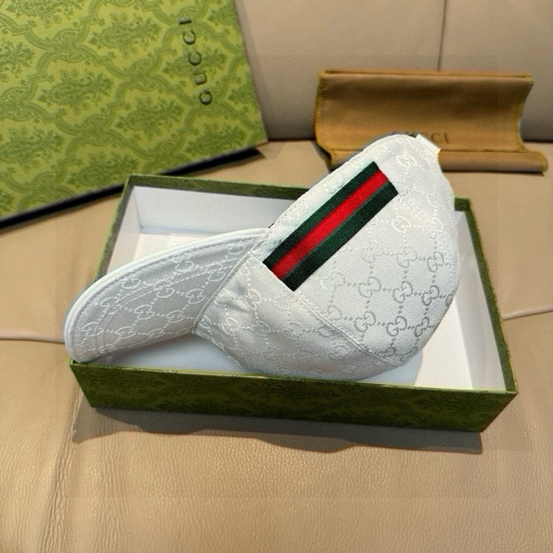 Регулируемая бейсболка Gucci - белая