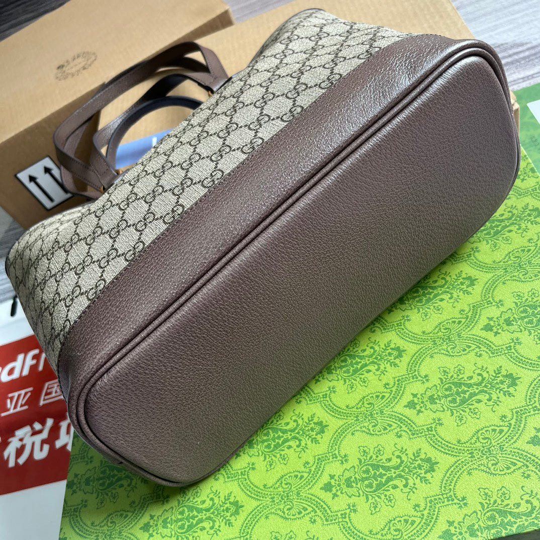 Сумка-тоут Gucci Ophidia - коричневая