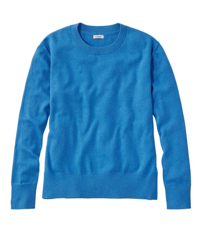 Women's Cotton/Cashmere Sweater, Crewneck
