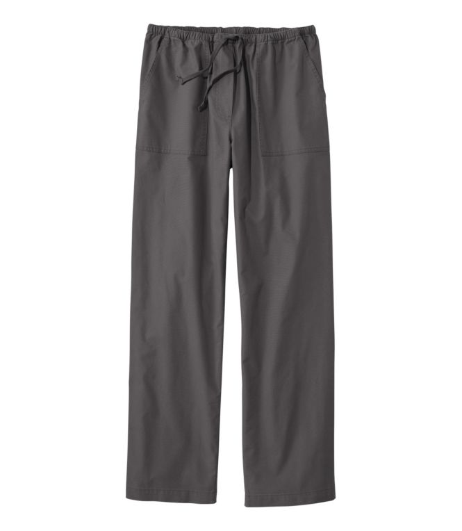 Women's Sunwashed Canvas Pants, High-Rise Straight-Leg