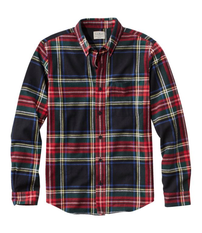 Men's Scotch Plaid Flannel Shirt, Slim Fit