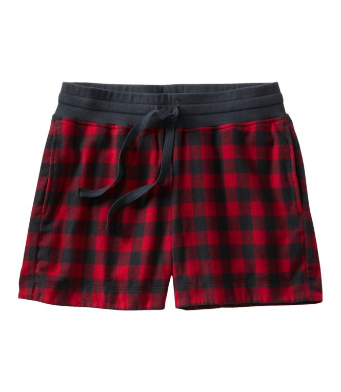 Women's Scotch Plaid Flannel Sleep Shorts