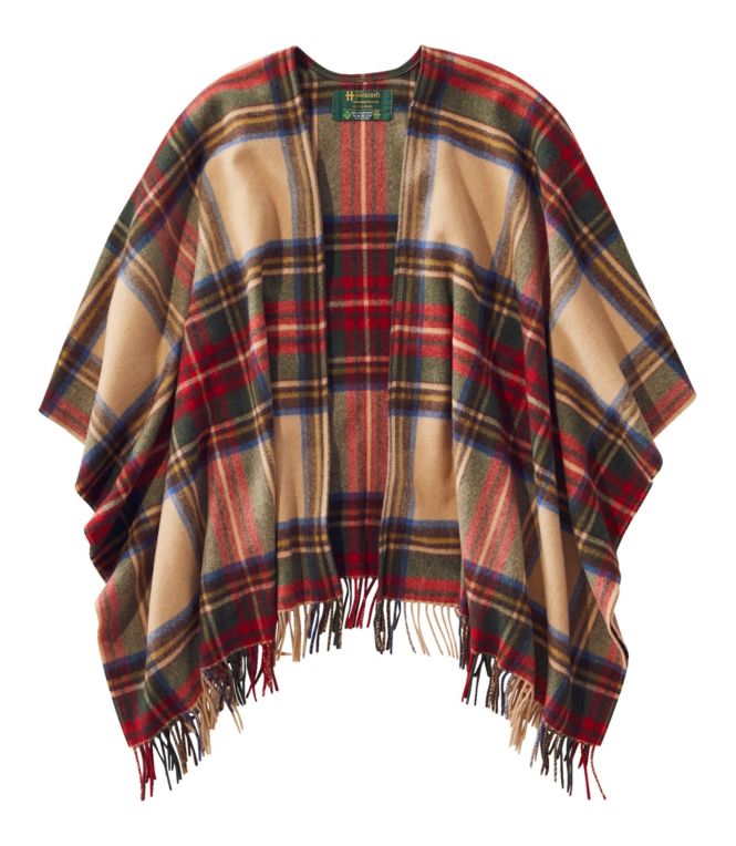 Women's L.L.Bean Poncho Scarf, Plaid