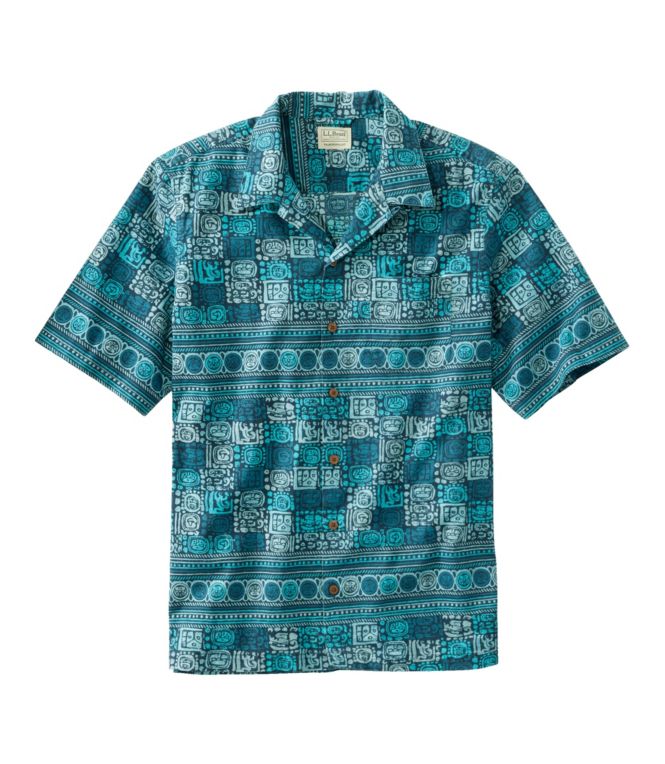 Men's Tropics Shirt, Short-Sleeve Print