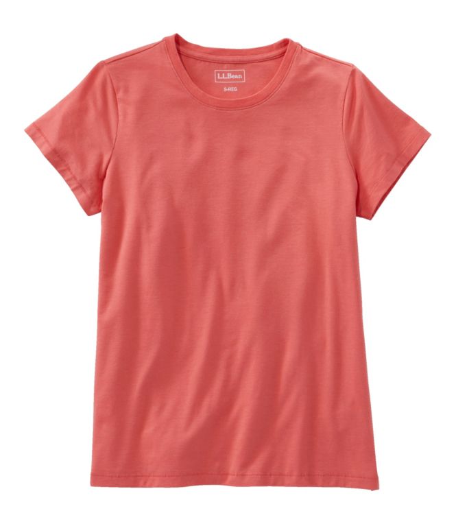 Women's Soft Stretch Supima Tee, Crewneck Short-Sleeve