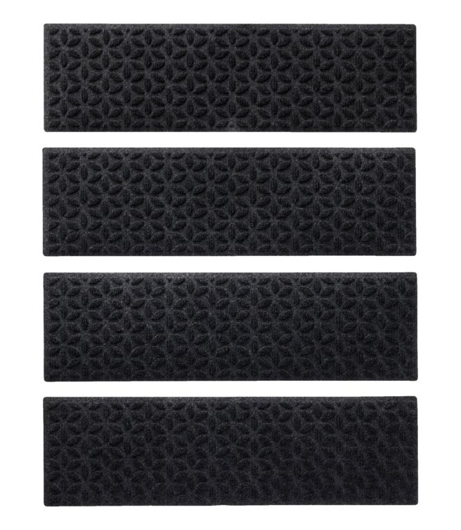 Heavyweight Waterhog Mat, Stair Treads, Set of Four, Blooming Circles