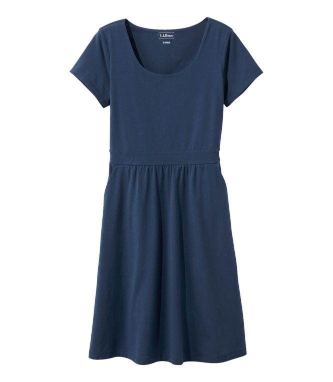Women's Easy Cotton Fit-and-Flare Dress