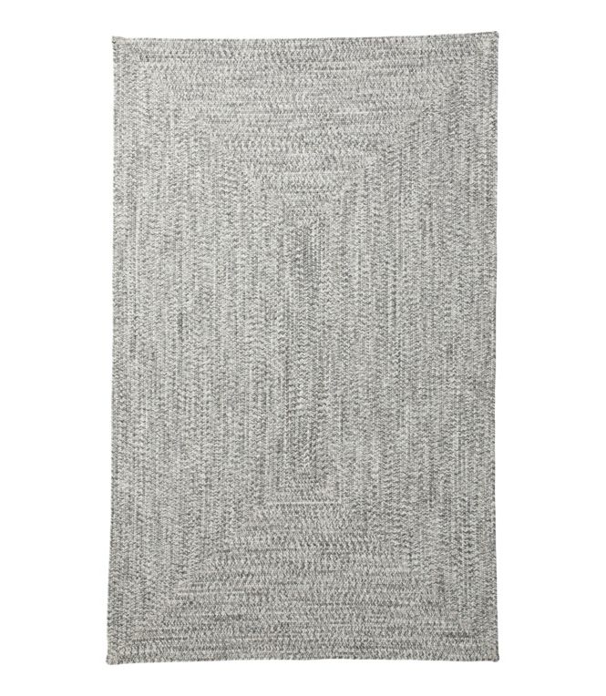 All-Weather Braided Rug, Concentric Pattern Rectangular