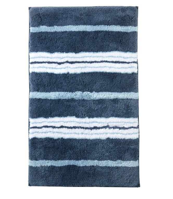 Premium Cotton Bath Mat, Multistripe