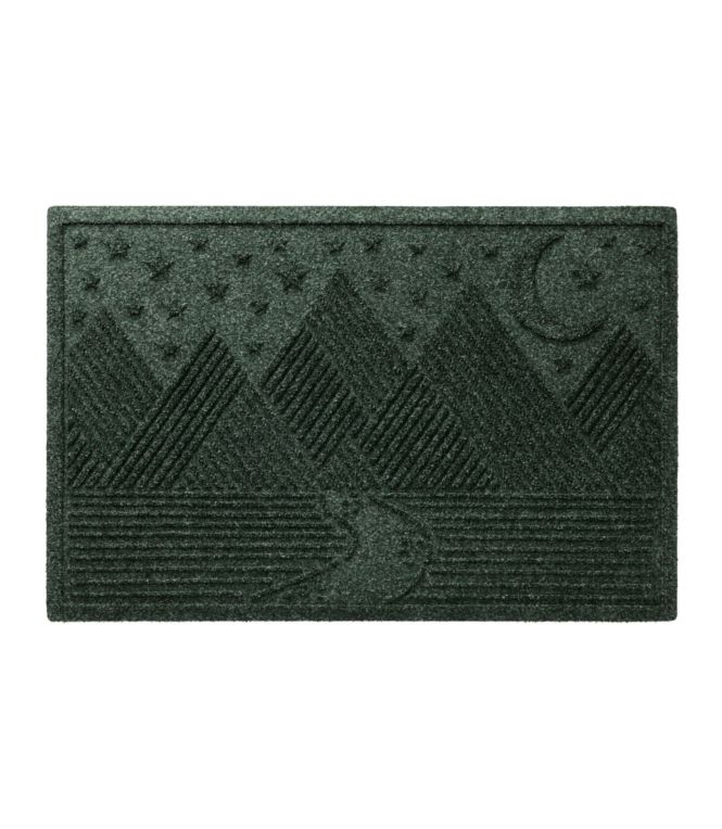 Everyspace Recycled Waterhog Doormat, Twilight Mountain Range