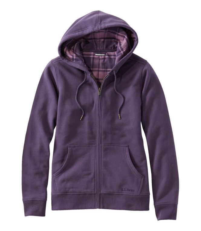Women's L.L.Bean 1912 Sweatshirt, Flannel-Lined Hoodie