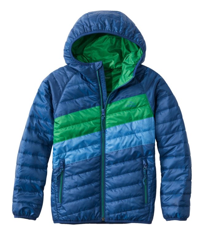 Kids' PrimaLoft Packaway Hooded Jacket, Colorblock