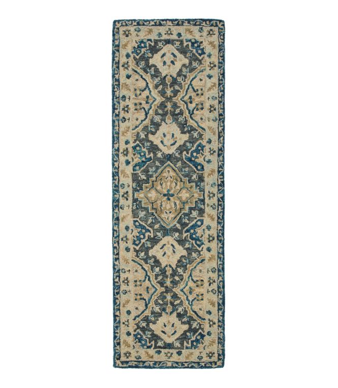 Diamond Floral Wool Tufted Runner