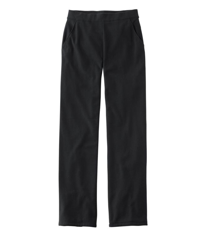 Women's Perfect Fit Pants, Fleece-Backed Straight-Leg