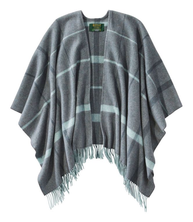 Women's L.L.Bean Poncho Scarf, Plaid