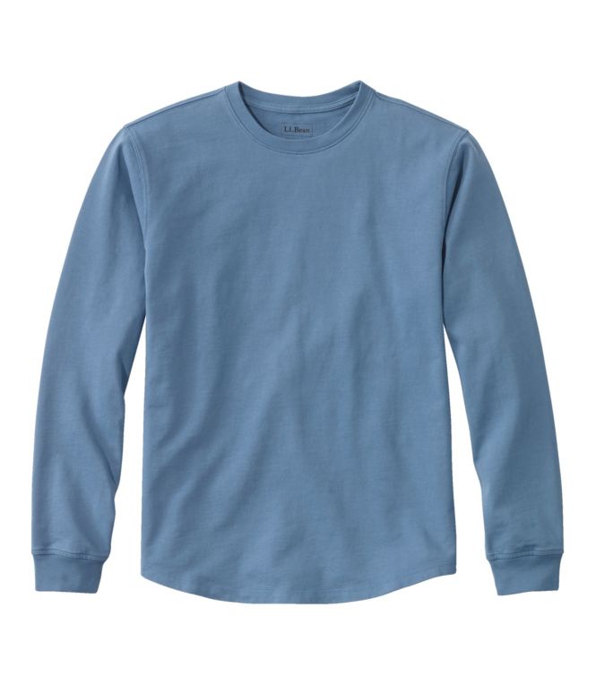 Men's BeanBuilt Cotton Tee, Without Pocket, Long-Sleeve