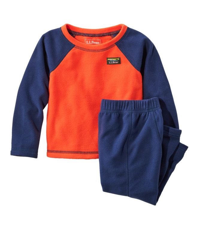 Toddlers' Fitness Fleece Long-Sleeve Tee/Pants Set, Colorblock