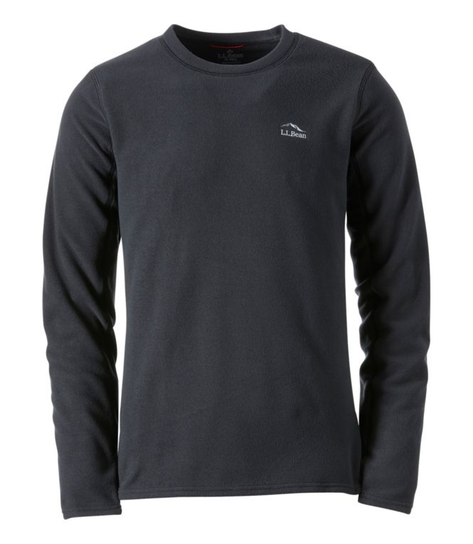 Men's L.L.Bean Fleece Base Layer Crew, Long-Sleeve