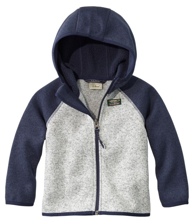 Infants' and Toddlers' L.L.Bean Sweater Fleece, Hooded Colorblock