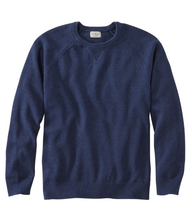 Men's Wicked Soft Cotton/Cashmere Sweater, Crewneck