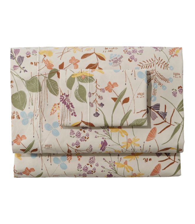 Birch Floral Percale Sheet Collection