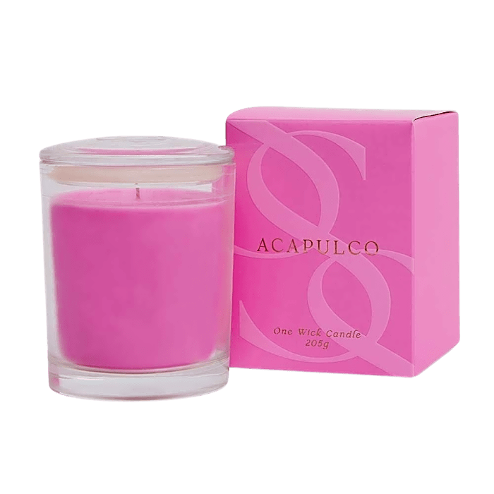 Guava & Strawberry Acapulco 1 Wick Scented Candle