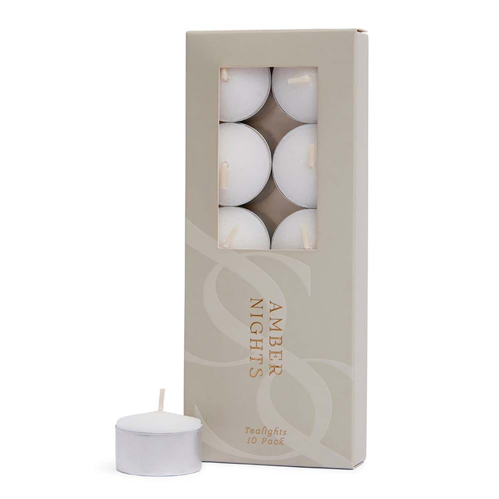 Patchouli & Vanilla Amber Nights Scented Tealight Candles (10 Pack)