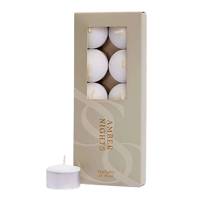 Patchouli & Vanilla Amber Nights Scented Tealight Candles (10 Pack)