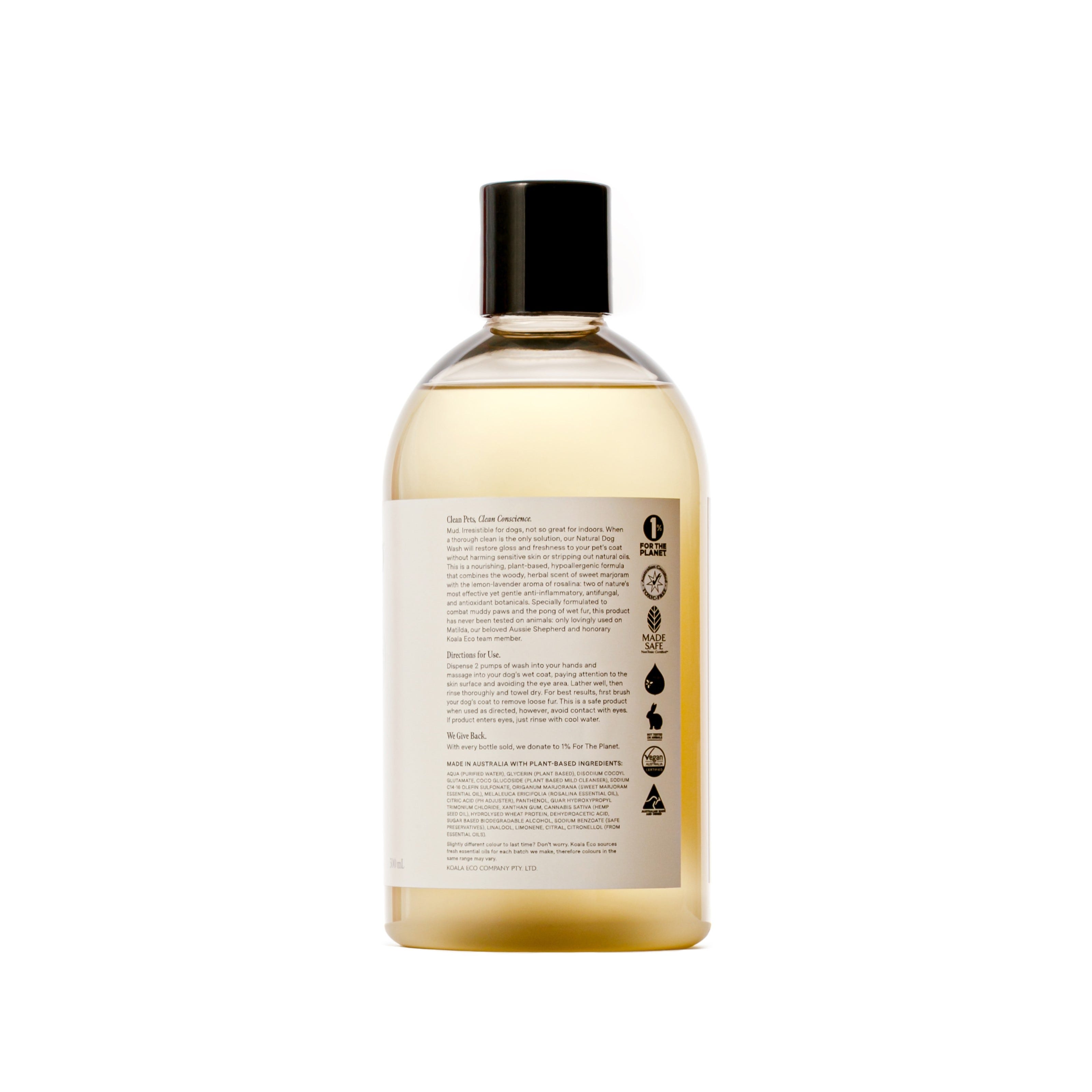 Sweet Marjoram & Rosalina Essential Oil Dog Wash 500ml
