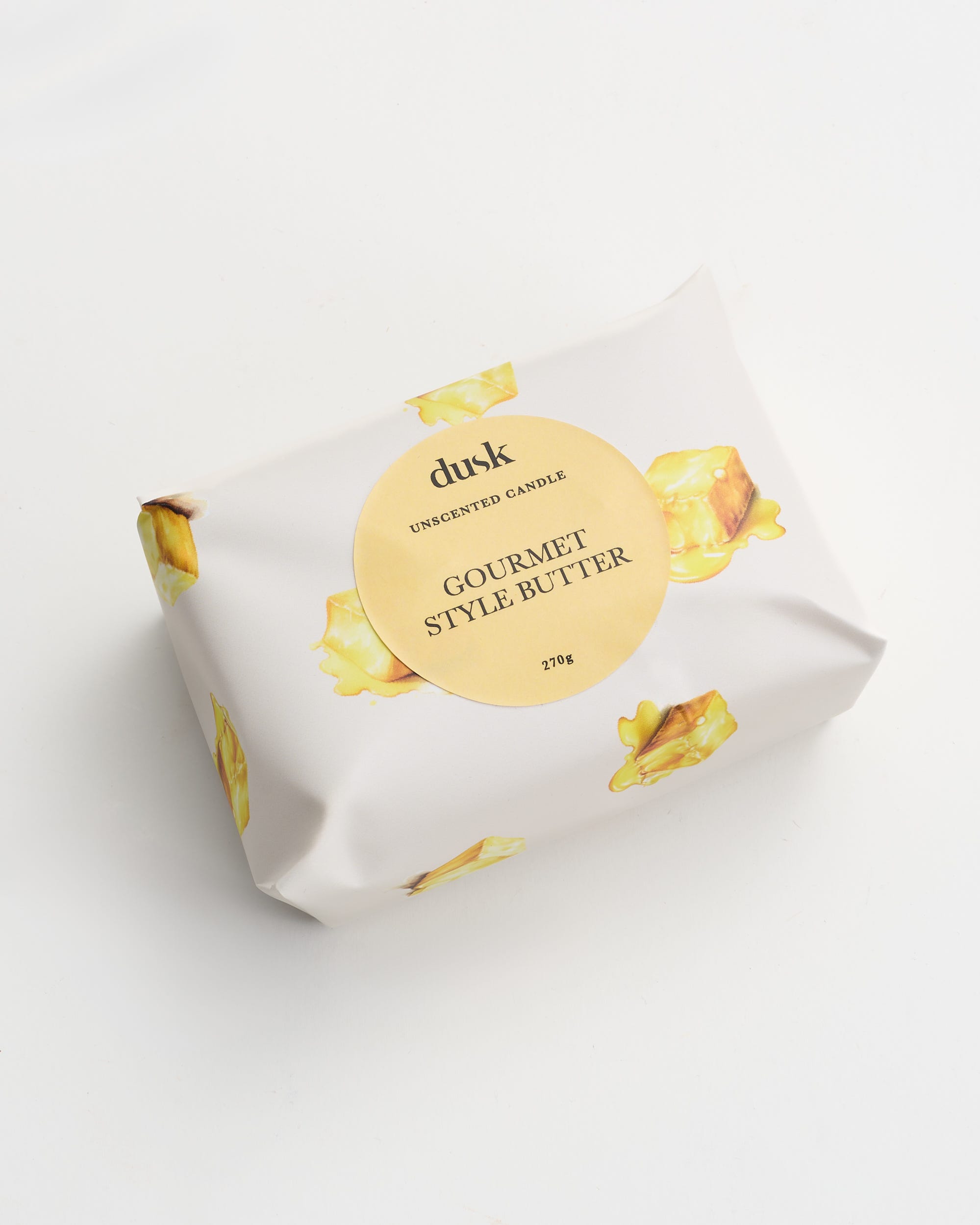 Gourmet Butter Slab Unscented Candle