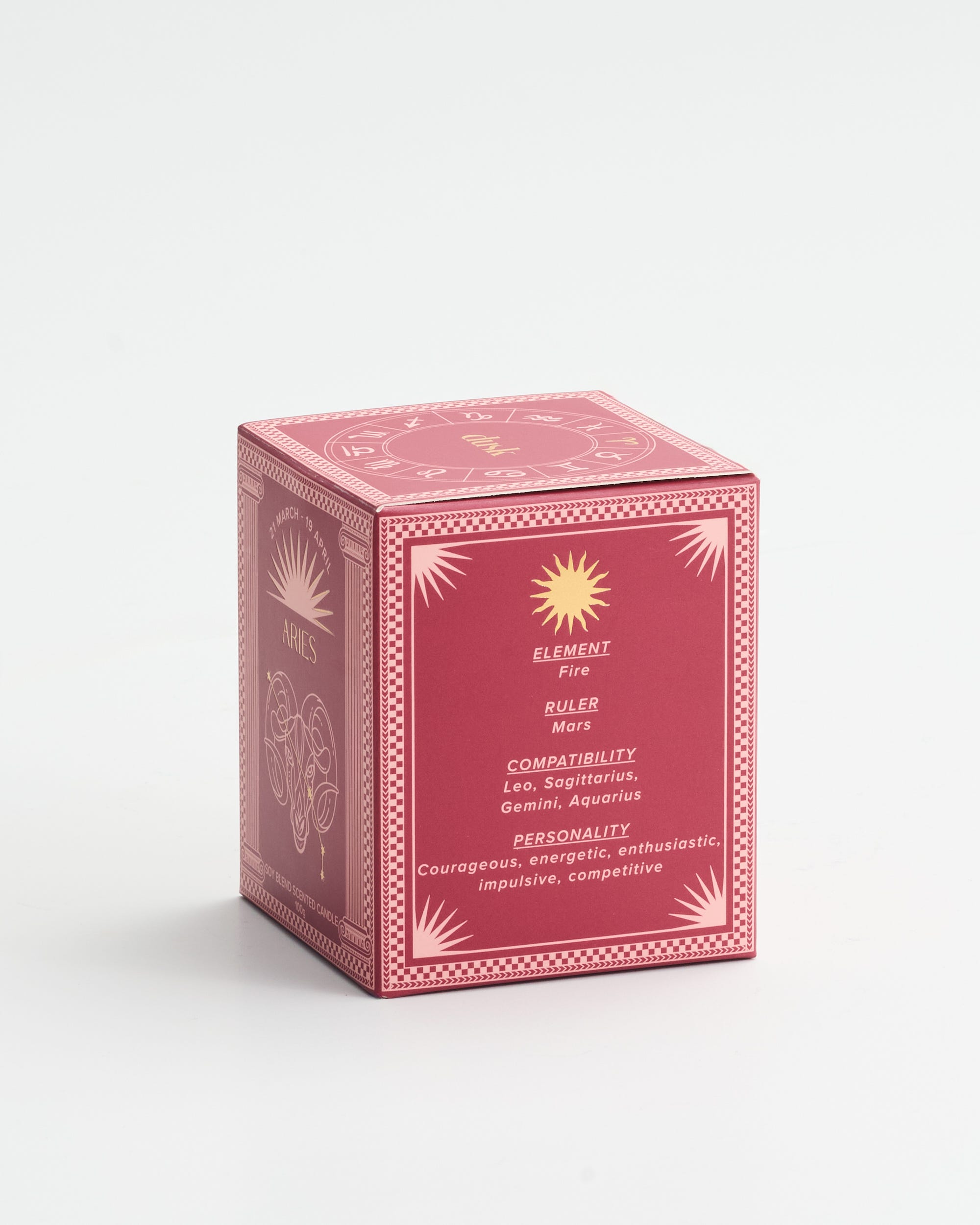 Aries Soy Blend Scented Candle 100g