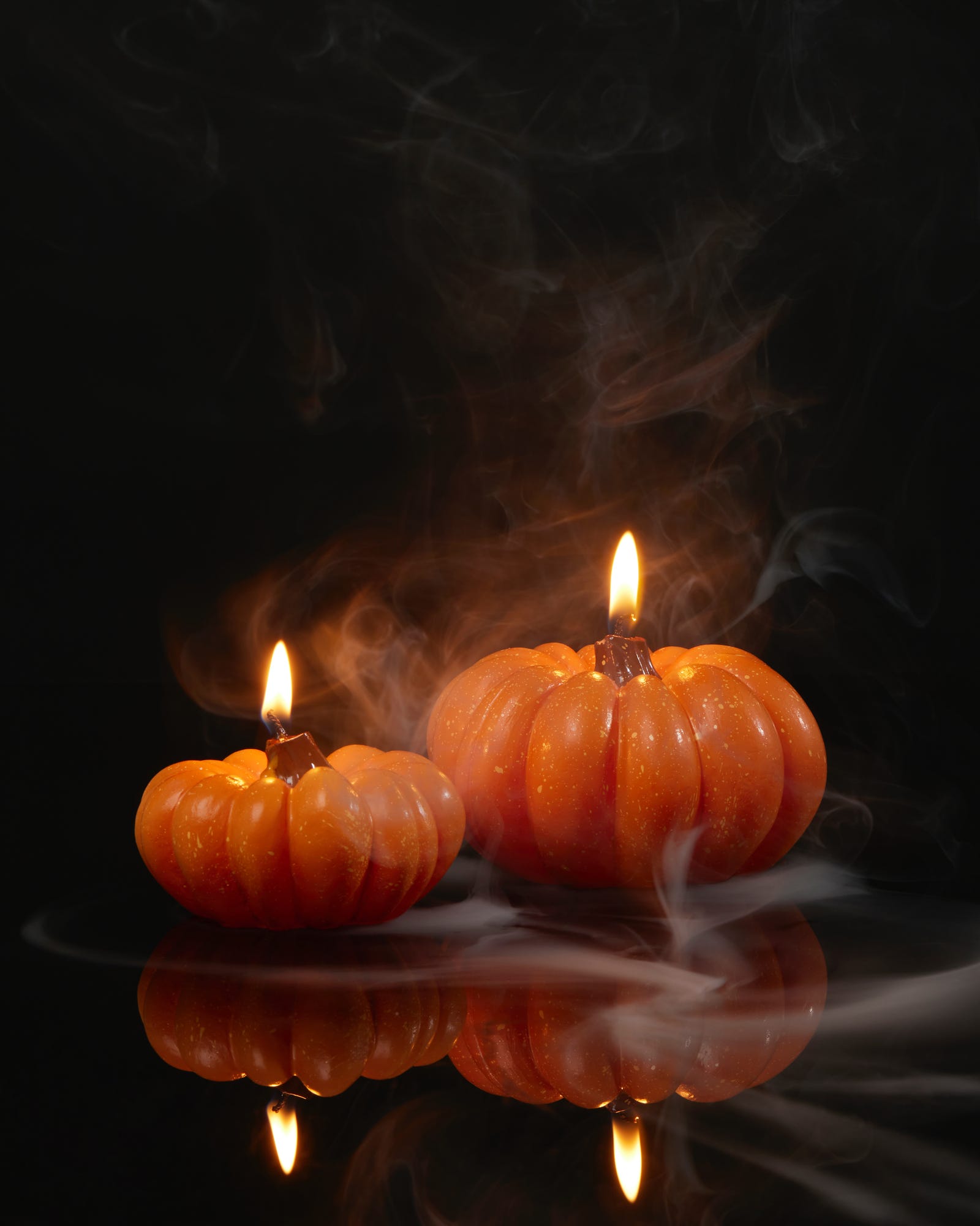 Magic Pumpkins Unscented Candle Duo Set of 2