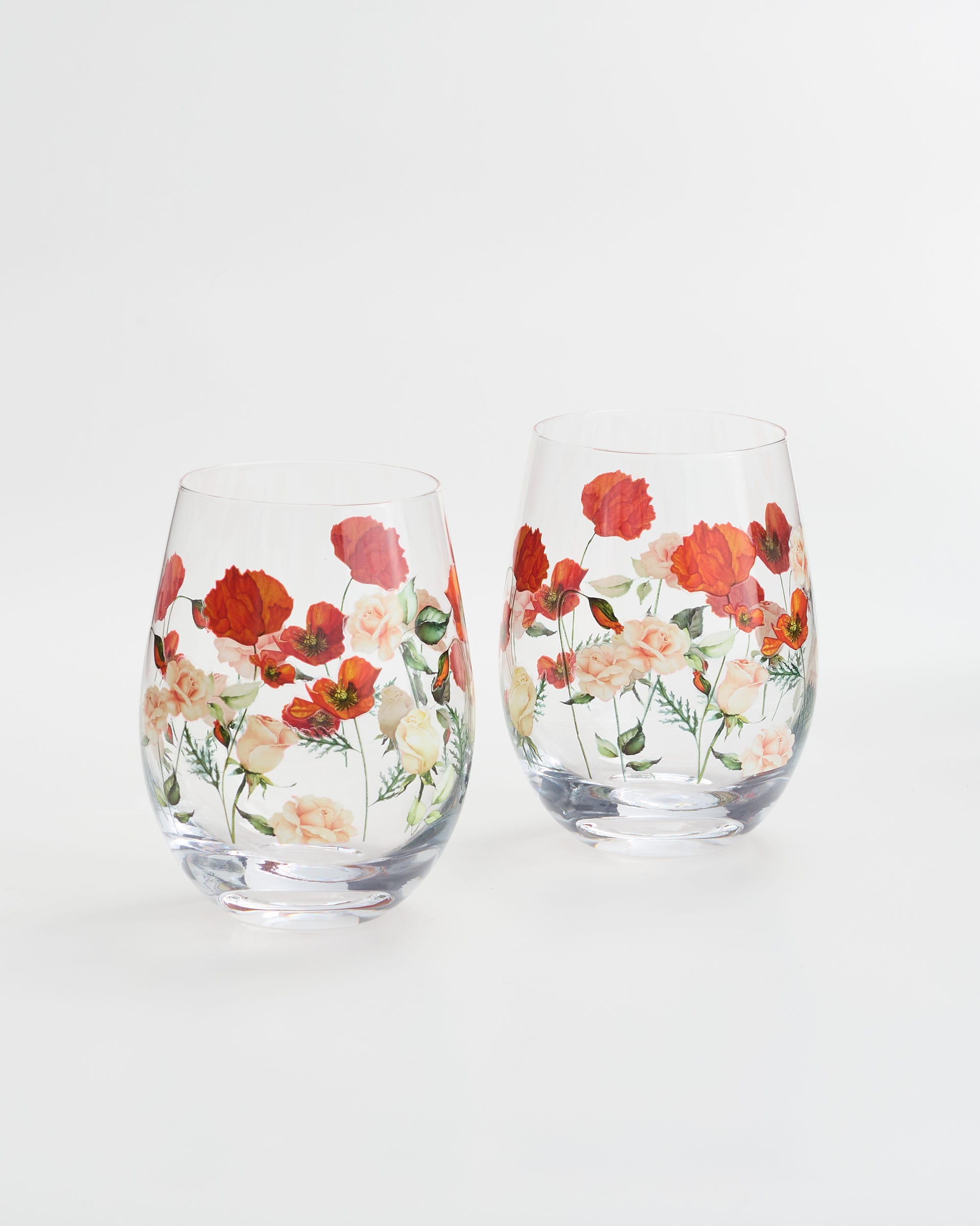 Wildflowers Wine Glasses 2 Pieces