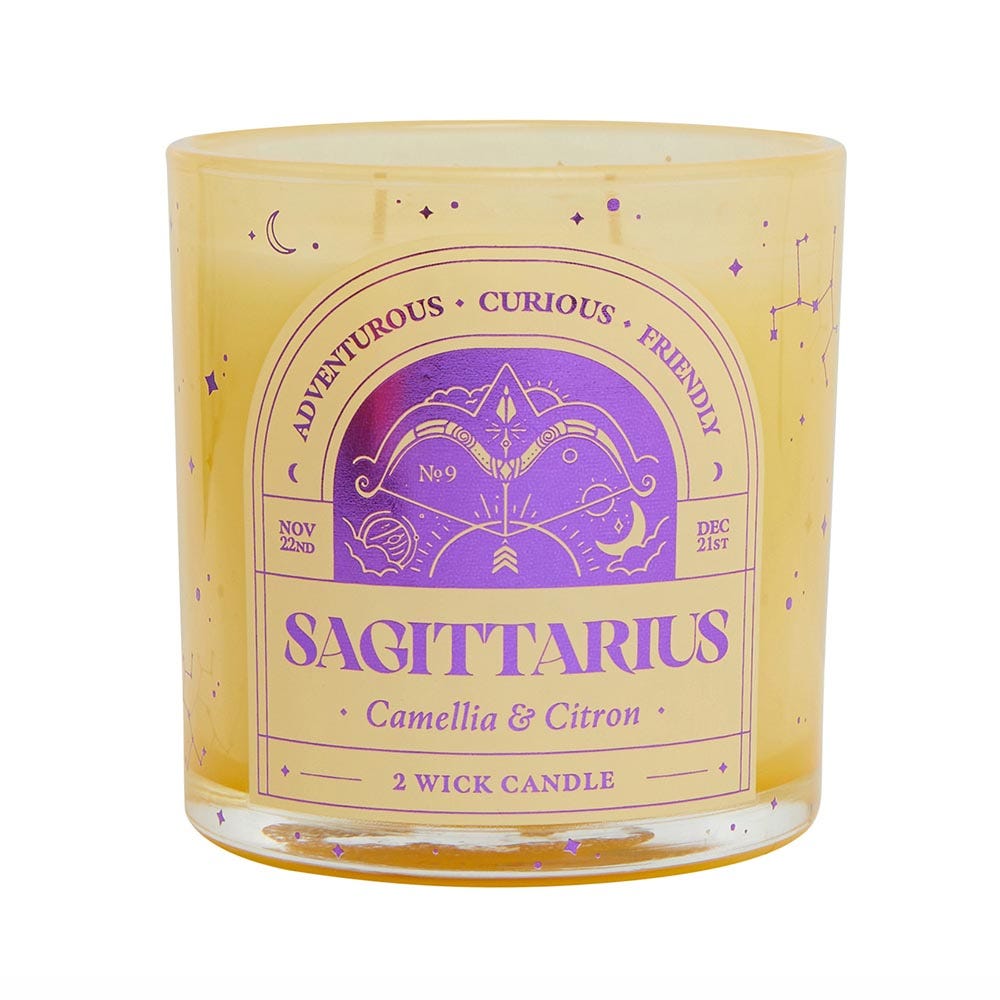 Sagittarius 2 Wick Scented Candle