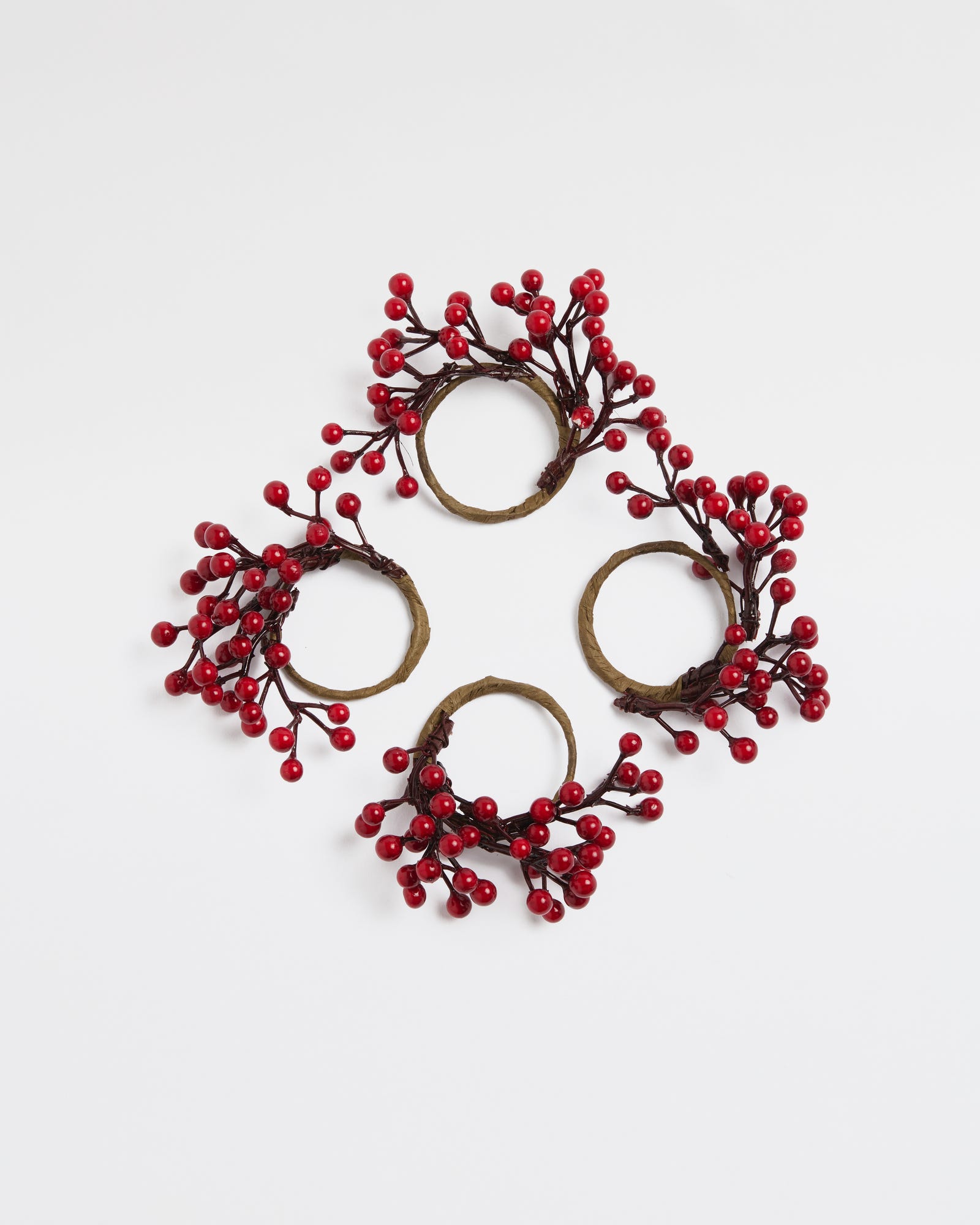 Berry Merry Napkin Rings Set of 4